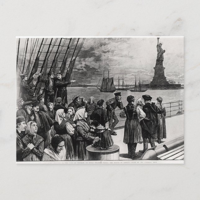 New York - Welcome to the land of freedom Postcard (Front)