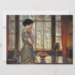 New York Window in Winter (by Childe Hassam) Card