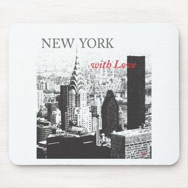 New York with Love Mouse Mat (Front)