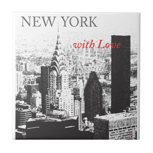 New York with Love Tile (Front)