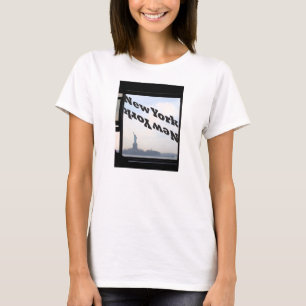New York Women's Tshirt Statue of Liberty Ferry