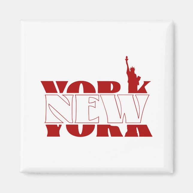 New york word design. magnet (Front)