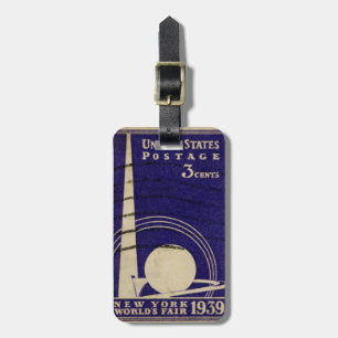 New York World's Fair 1939 Luggage Tag