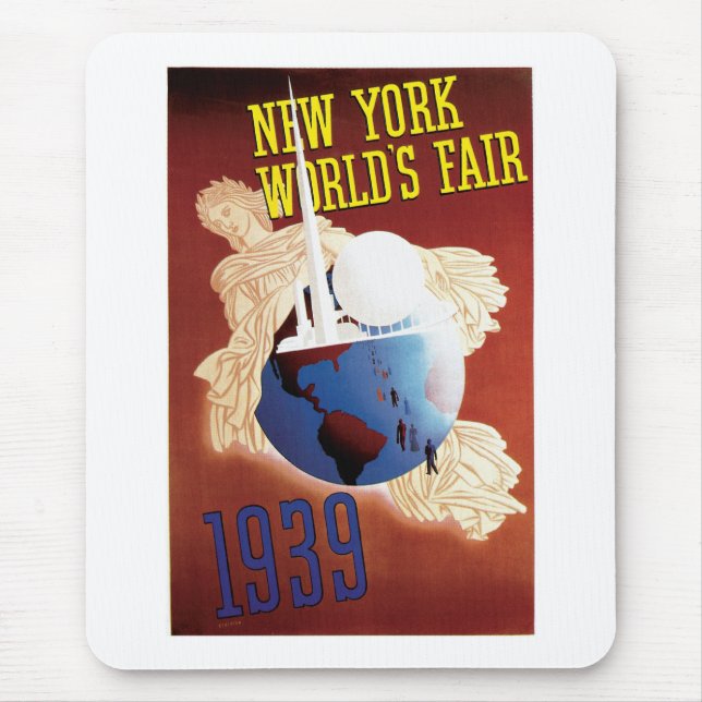 New York World's Fair (Globe) Mouse Mat (Front)