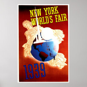 New York World's Fair Vintage Travel Ad Poster