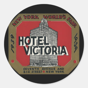 New York World's Fair Vintage Travel Label