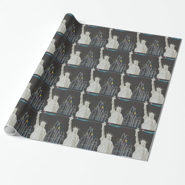 New York Wrapping Paper (Unrolled)