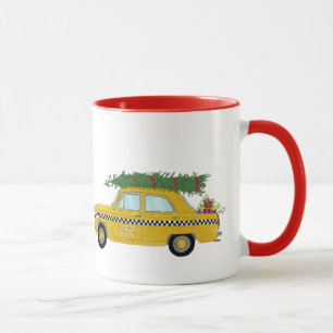 New York Yellow Cab Taxi Christmas tree Mug