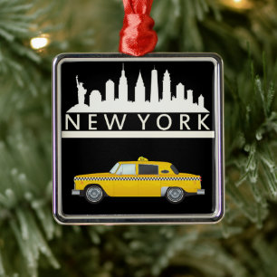 New York Yellow Taxi Cab - Ornament 