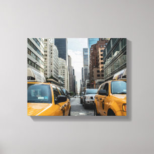 New York Yellow Taxi Cabs Canvas Print