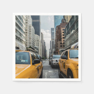 New York Yellow Taxi Cabs Napkin