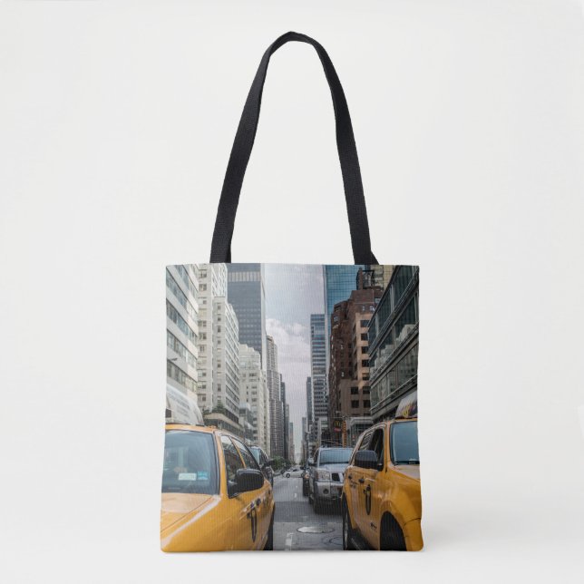 New York Yellow Taxi Cabs Tote Bag (Front)