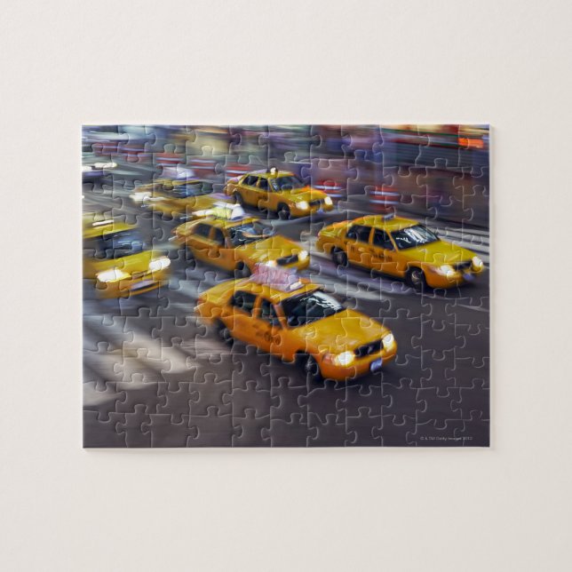 New York Yellow Taxi's Jigsaw Puzzle (Horizontal)