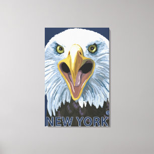 New YorkEagle Up Close Canvas Print