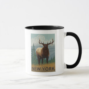 New YorkElk Scene Mug