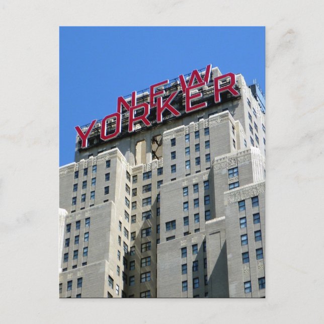 new yorker bldg postcard (Front)
