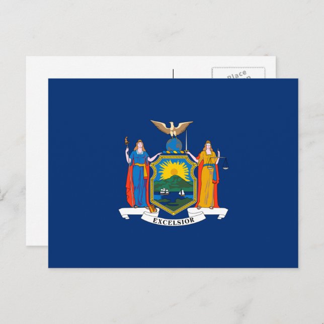 New Yorker Flag, Flag of New York Postcard (Front/Back)