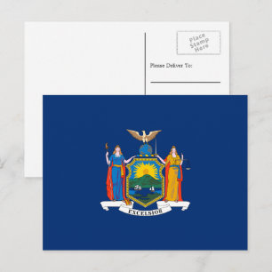 New Yorker Flag, Flag of New York Postcard