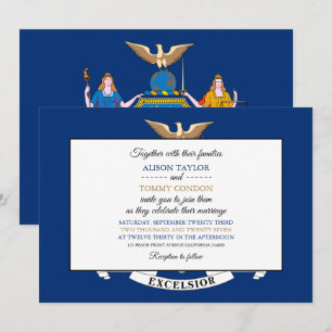 New Yorker Flag, Flag of New York Wedding Invitation