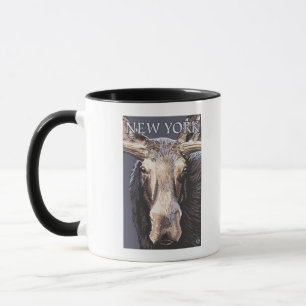 New YorkMoose Up Close Mug