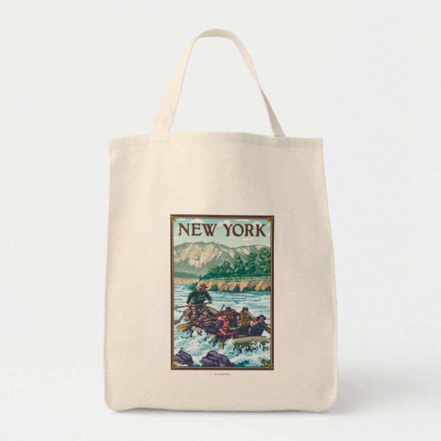 New YorkRiver Rafting Scene Tote Bag (Front)