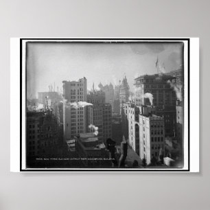 New York's business district, Woodbridge Building Poster
