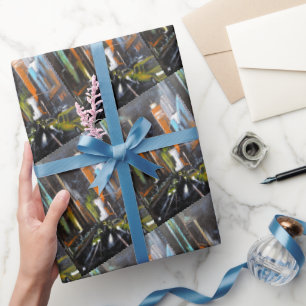 New York's Electric Midnight Painting - Alfred Fox Wrapping Paper