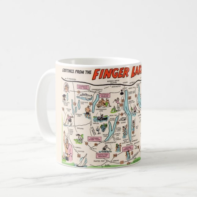 New York's Finger Lakes Coffee Mug (Front Left)