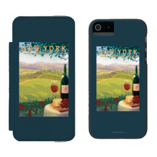 New YorkWine Country Scene Incipio Watson™ iPhone 5 Wallet Case
