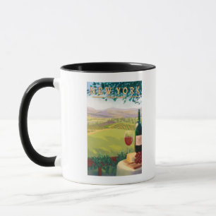 New YorkWine Country Scene Mug