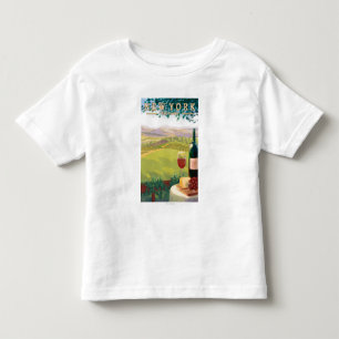 New YorkWine Country Scene Toddler T-Shirt