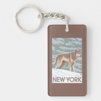 New YorkWolf Scene Key Ring