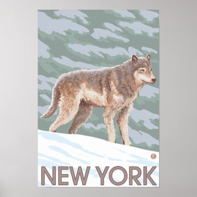 New YorkWolf Scene Poster (Front)