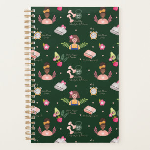 New You New Year Resolutions Girly Illustrative Planner