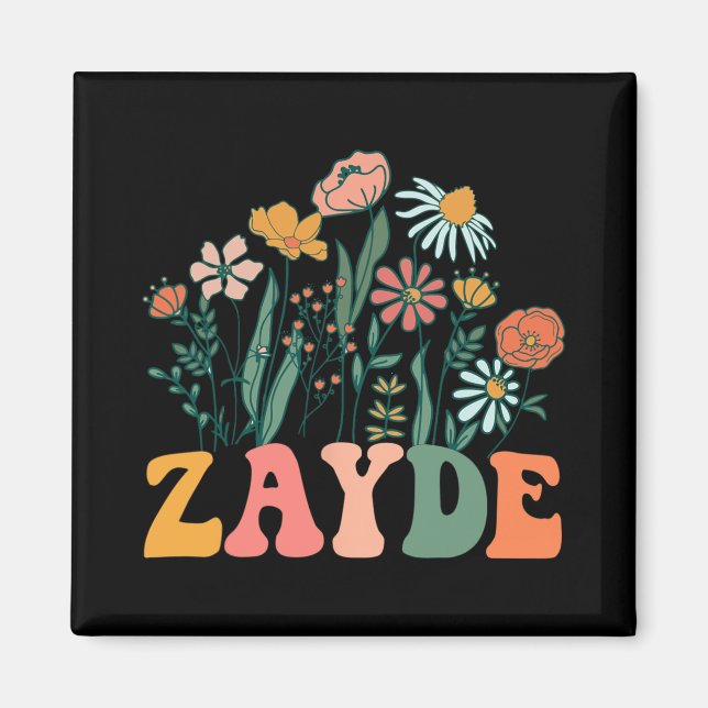 New Zayde Wildflower First Birthday &amp; Baby Sho Magnet (Front)