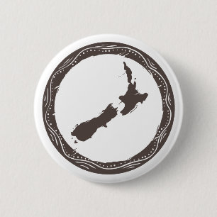 New Zealand 6 Cm Round Badge
