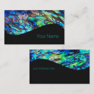 New Zealand Abalone Paua Shell Pattern 1 Business Card