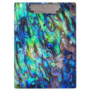 New Zealand Abalone Paua Shell Pattern 1 Clipboard