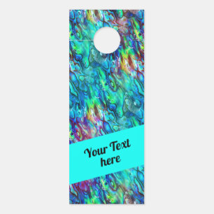 New Zealand Abalone Paua Shell Pattern 1 Door Hanger