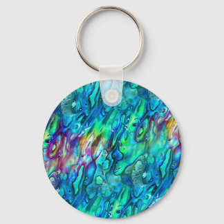 New Zealand Abalone Paua Shell Pattern 1 Key Ring