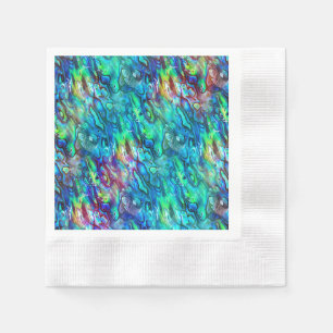 New Zealand Abalone Paua Shell Pattern 1 Napkin