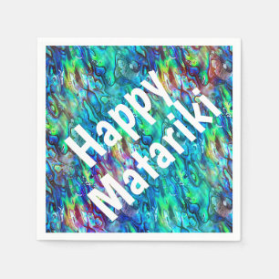 New Zealand Abalone Paua Shell Pattern 1 Napkin