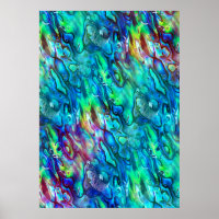 New Zealand Abalone Paua Shell Pattern 1
