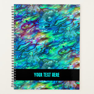 New Zealand Abalone Paua Shell Pattern 1a Planner