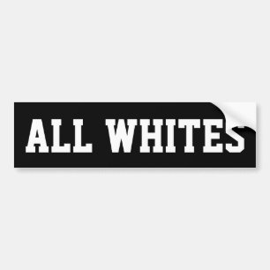 New Zealand "ALL WHITES" Bumper Sticker