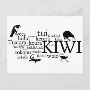 New Zealand animal postcard