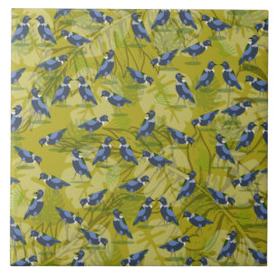 New Zealand / Aotearoa bird pattern Tile