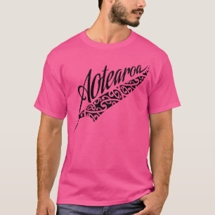 New Zealand Aotearoa Kiwi Fern All Blacks Tattoo T-Shirt
