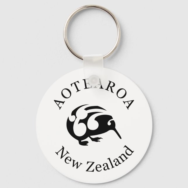 New Zealand Aotearoa KIWI Key Ring (Front)