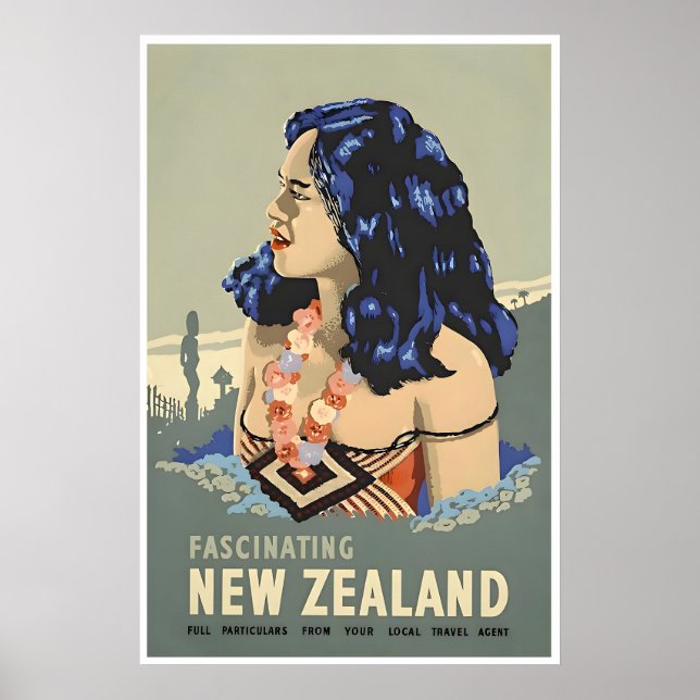 New Zealand Art Travel Poster Print (TR139)a (Front)